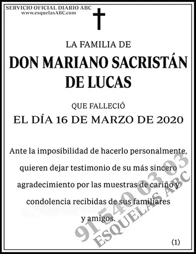Mariano Sacristán de Lucas