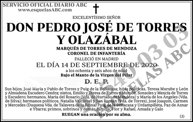 Pedro José de Torres y Olazábal