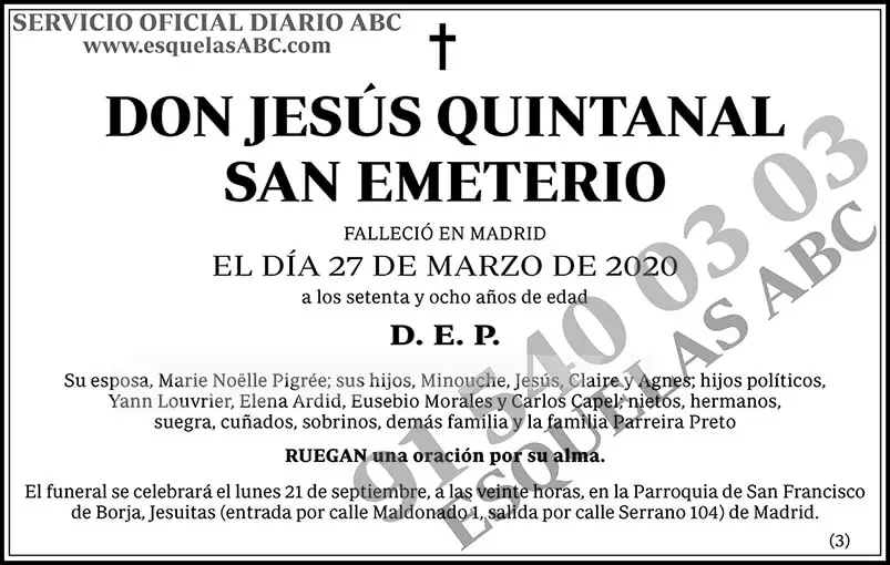 Jesús Quintanal San Emeterio