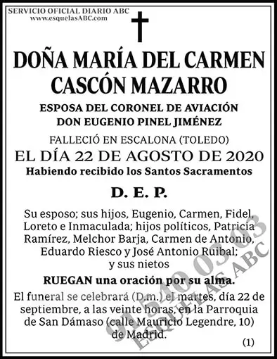 María del Carmen Cascón Mazarro