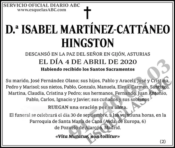 Isabel Martínez-Cattáneo Hingston
