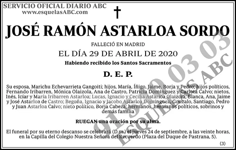 José Ramón Astarloa Sordo
