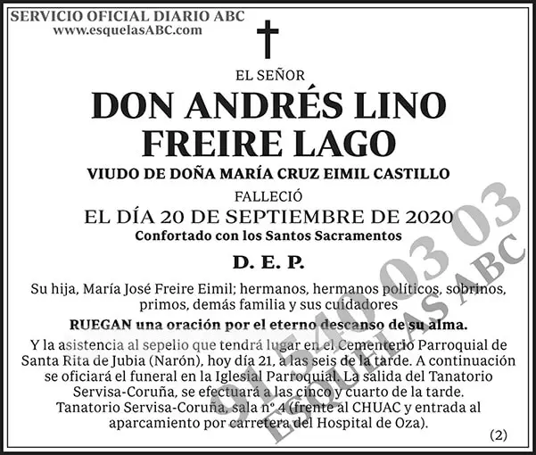 Andrés Lino Freire Lago