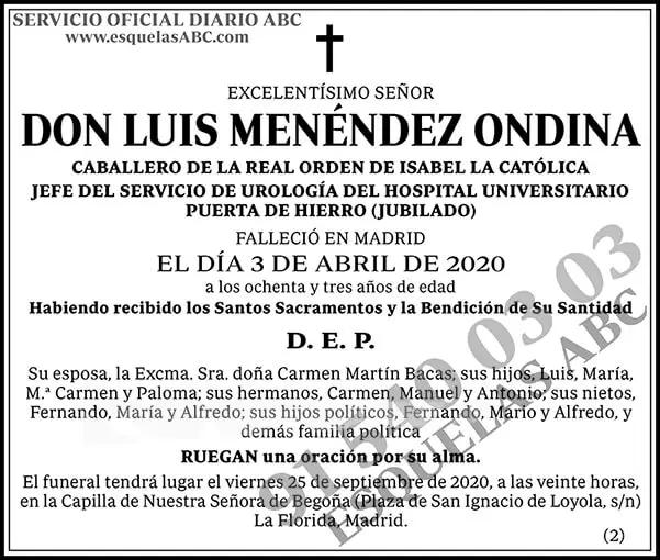 Luis Menéndez Ondina