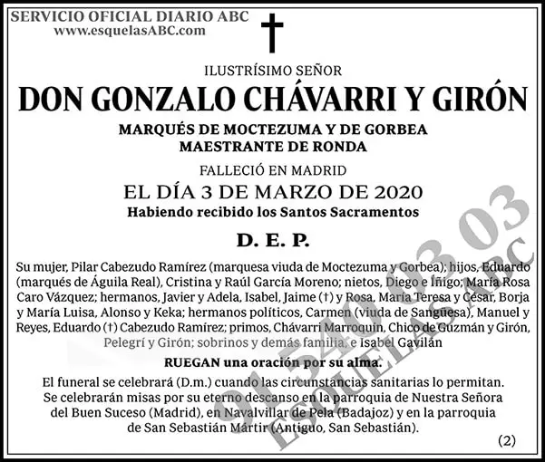 Gonzalo Chávarri y Girón