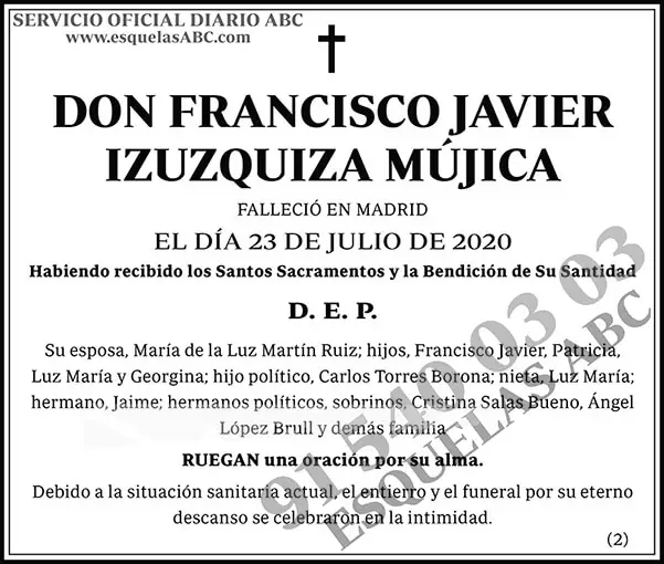 Francisco Javier Izuzquiza Mújica