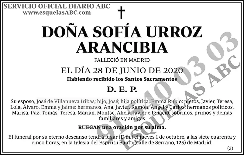Sofía Urroz Arancibia