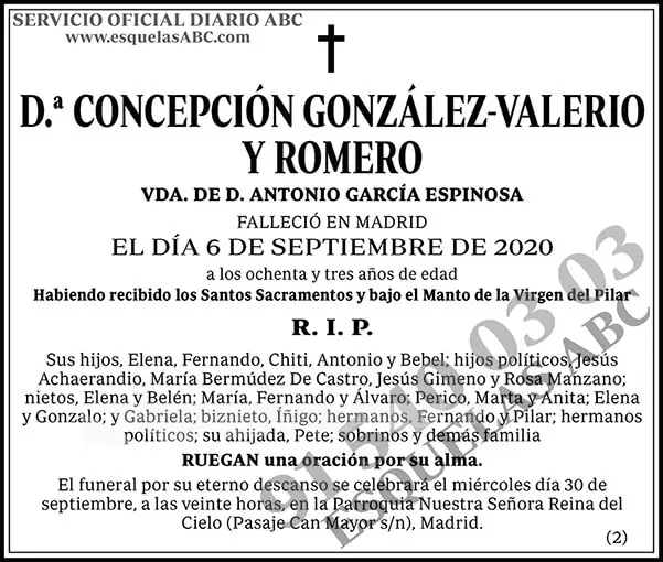 Concepción González-Valerio y Romero