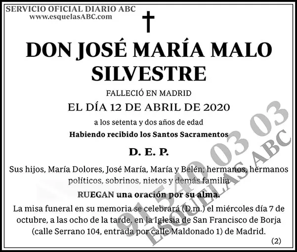 José María Malo Silvestre