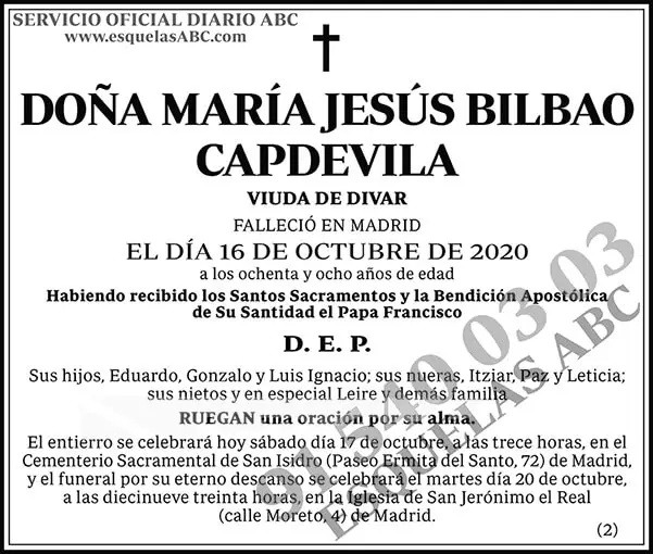 María Jesús Bilbao Capdevila
