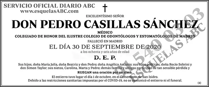 Pedro Casillas Sánchez