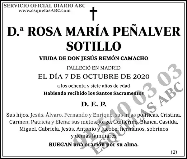 Rosa María Peñalver Sotillo