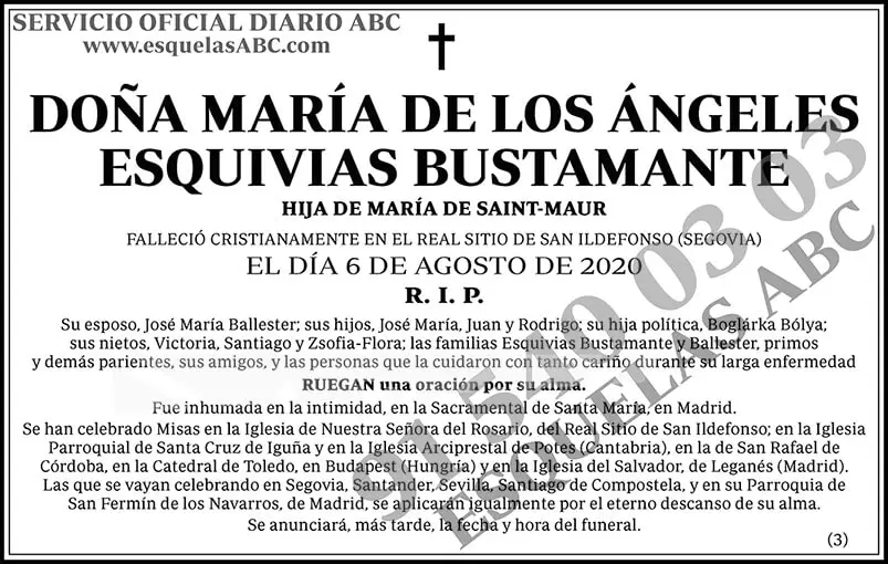 María de los Ángeles Esquivias Bustamante