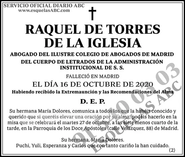 Raquel de Torres de la Iglesia