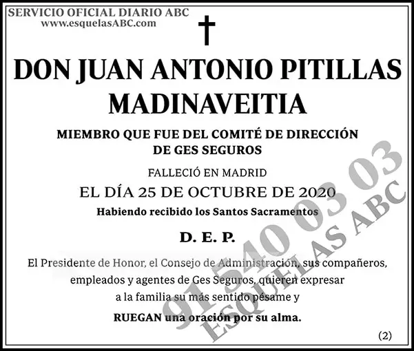Juan Antonio Pitillas Madinaveitia