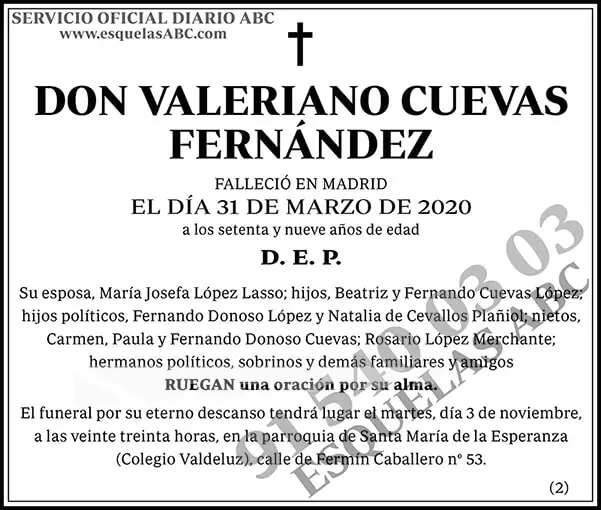 Valeriano Cuevas Fernández