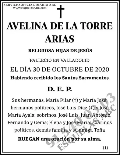 Avelina de la Torre Arias