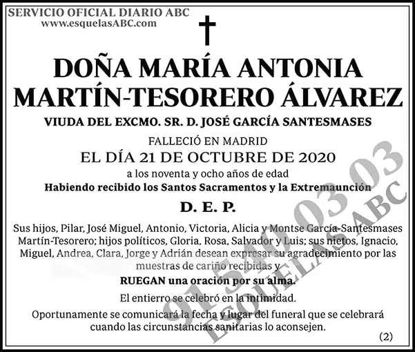 María Antonia Martín-Tesorero Álvarez