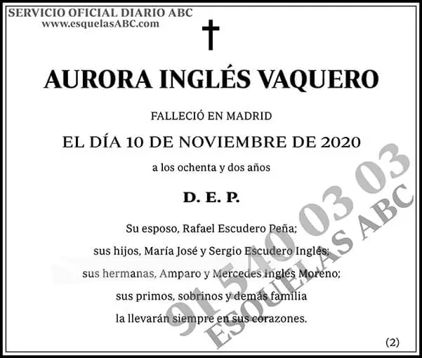 Aurora Inglés Vaquero