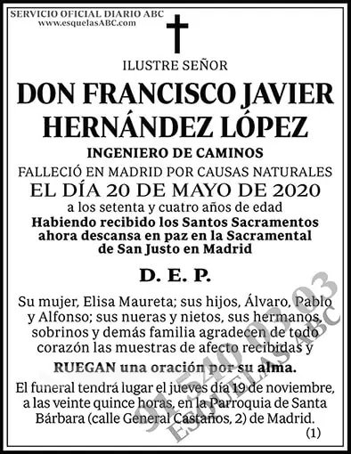 Francisco Javier Hernández López