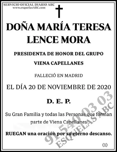 María Teresa Lence Mora
