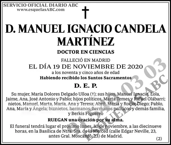 Manuel Ignacio Candela Martínez