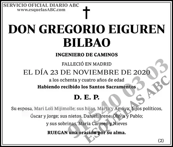 Gregorio Eiguren Bilbao