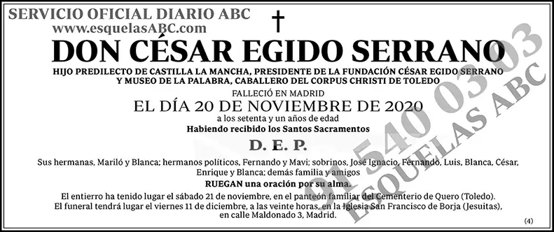 César Egido Serrano