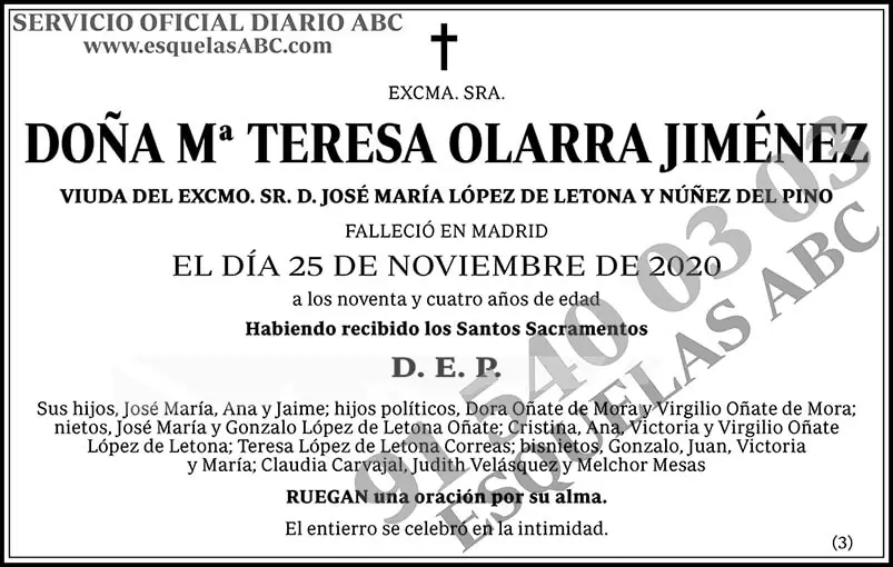 Mª Teresa Olarra Jiménez