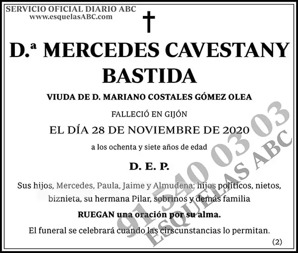 Mercedes Cavestany Bastida