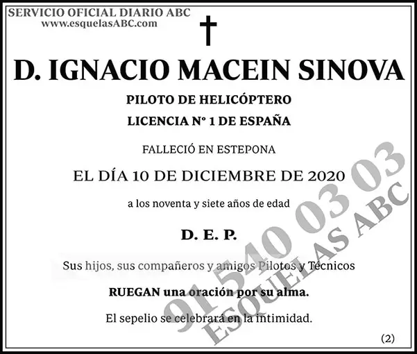 Ignacio Macein Sinova