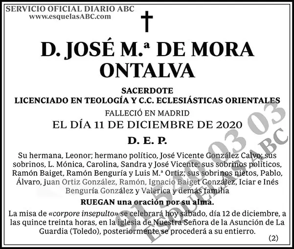 José M.ª de Mora Ontalva