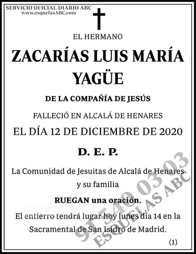 Zacarías Luis María Yagüe