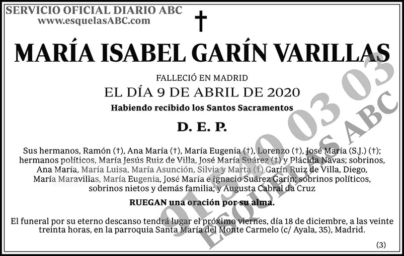 María Isabel Garín Varillas