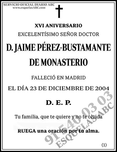 Jaime Pérez-Bustamante de Monasterio