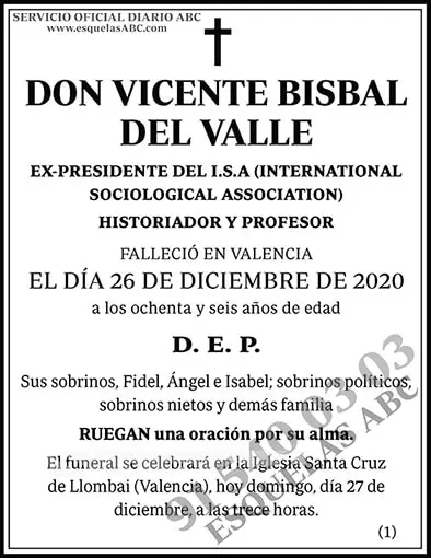 Vicente Bisbal del Valle