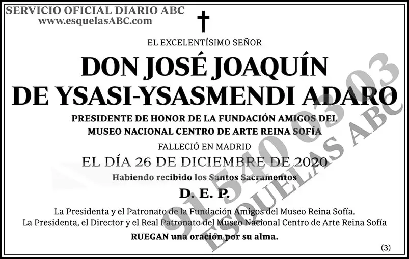 José Joaquín de Ysasi-Ysasmendi Adaro