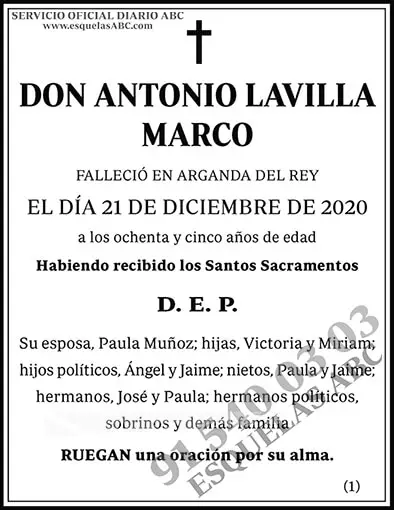 Antonio Lavilla Marco