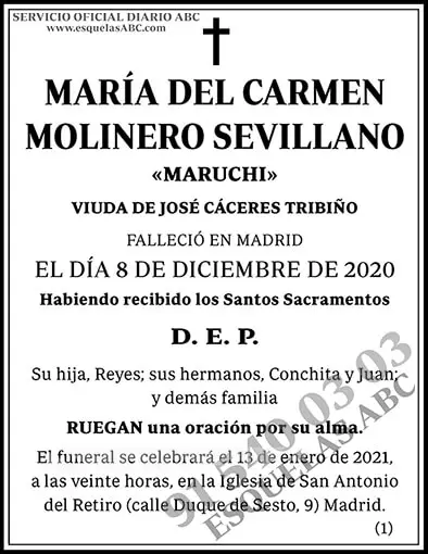 María del Carmen Molinero Sevillano
