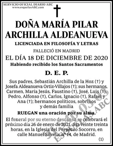 María Pilar Archilla Aldeanueva