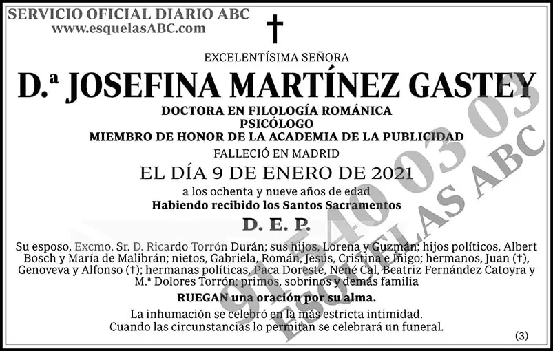 Josefina Martínez Gastey