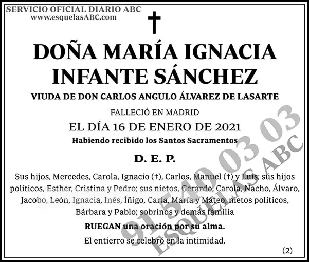 María Ignacia Infante Sánchez