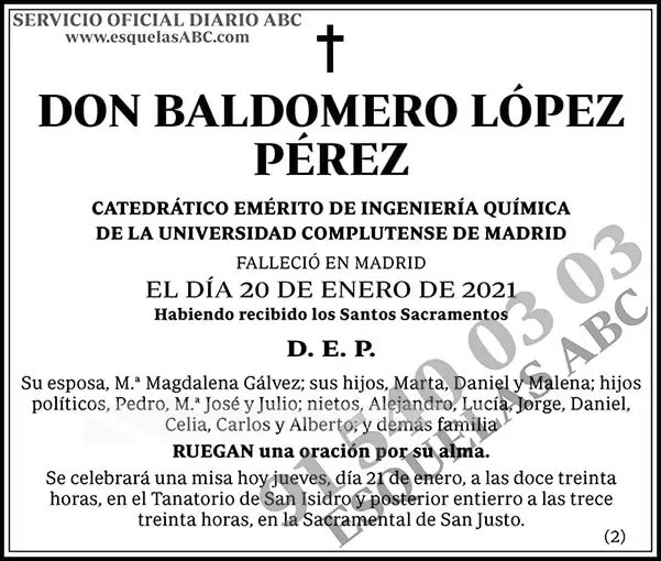 Baldomero López Pérez