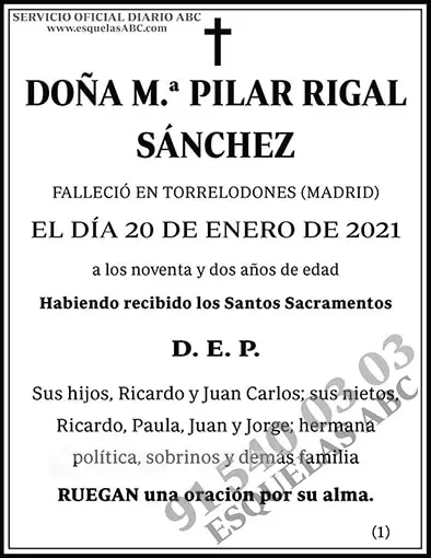 M.ª Pilar Rigal Sánchez