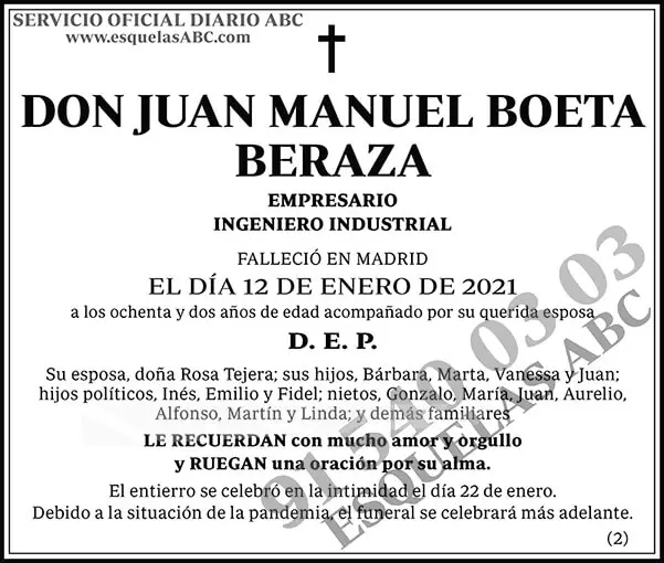 Juan Manuel Boeta Beraza