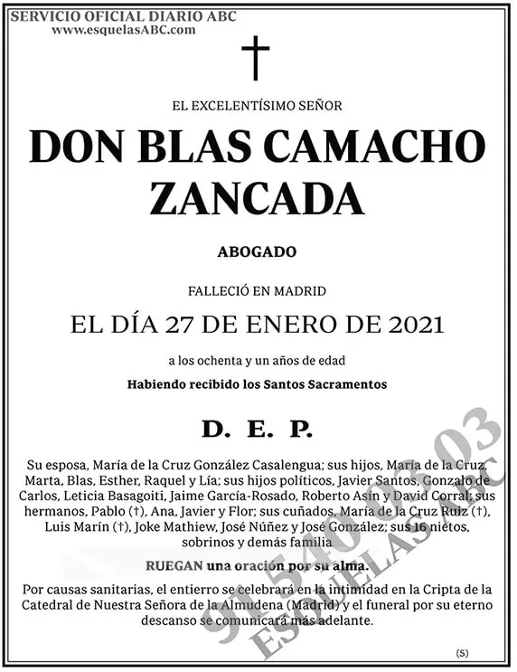 Blas Camacho Zancada