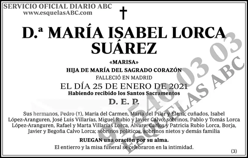 María Isabel Lorca Suárez
