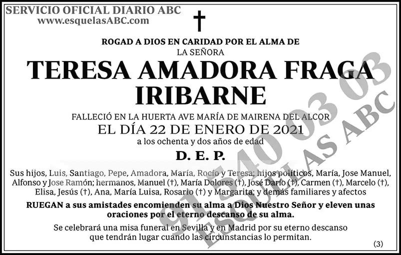 Teresa Amadora Fraga Iribarne