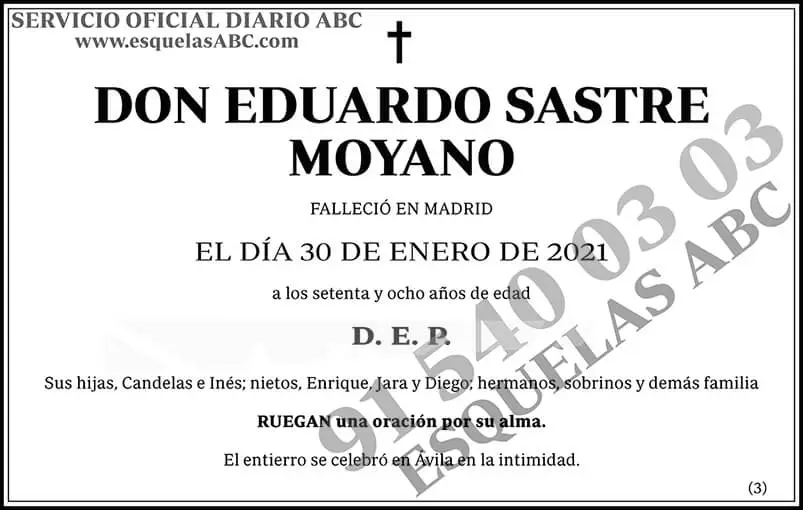 Eduardo Sastre Moyano