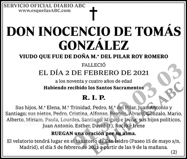 Inocencio de Tomás González